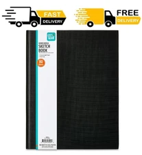 8.5" x 11" Bound Mixed Media Sketch Book, 80 Sheets of White