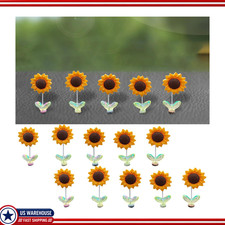 Cute Shaking Sunflower Car Ornaments Women 10pcs Dashboard Decoration Cute Shaking Sunflower Car Ornaments Women 10pcs Dashboard Decoration