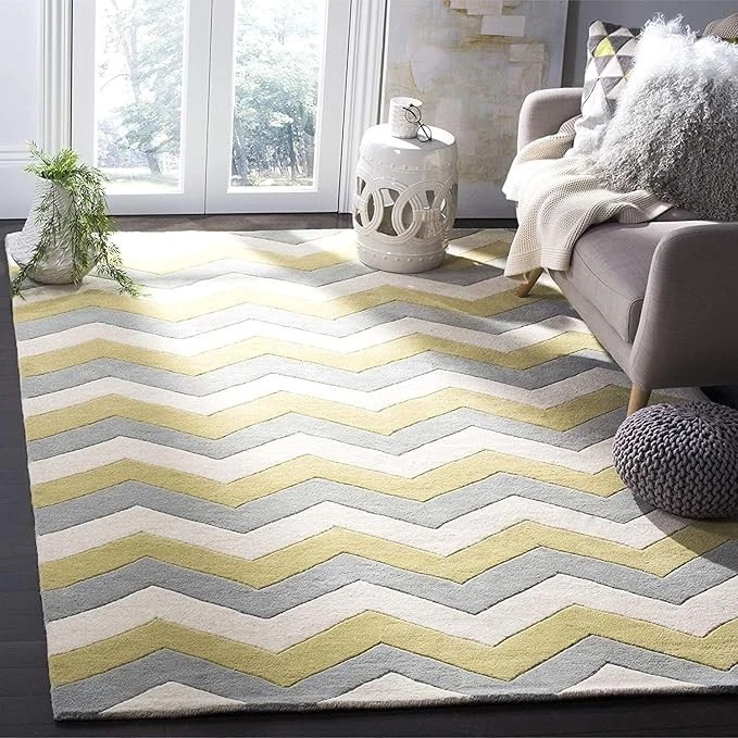 New Luxury Hand Tufted Nz Wool Rug Color Multicolor Handmade Design Carpet Rug