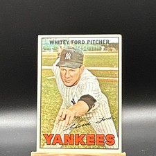 Topps 1967 Whitey Ford #5 New York Yankees Baseball MLB Card