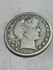 1900 S Barber Silver Half Dollar Very Good