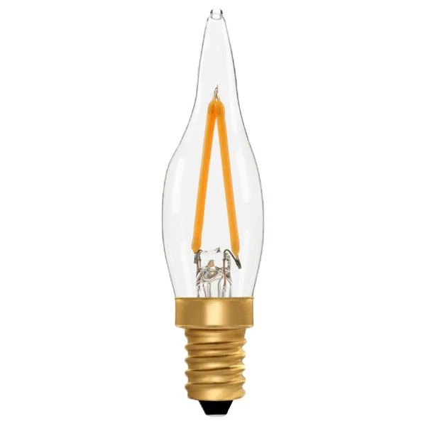 Bombilla LED ZICO Vela Francesa E10 2W 2200K Regulable Transparente - Imagen 1 de 1