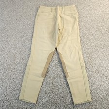 Ariat Girl s Riding Breeches 16 Tan Knee Patch Youth Equestrian Horseback