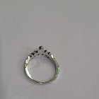 Silver Tone Stainless Steel Crown Band Ring Size 4 No Stones — photo 2
