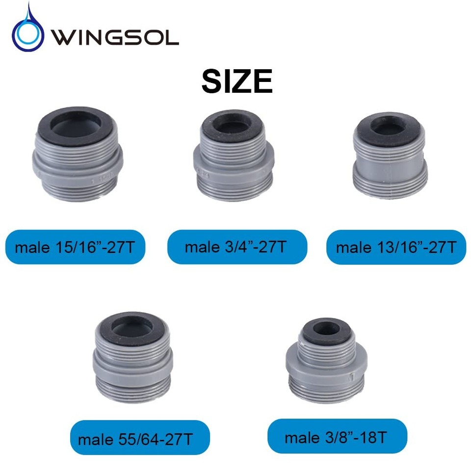 Threaded Filters Compression Thread Adapter Kits for Kitchen Bathroom Faucet Mount ...