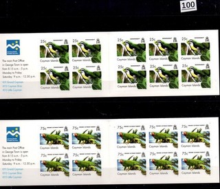 // CAYMAN ISLANDS MNH 2 BOOKLETS BIRDS PARROTS