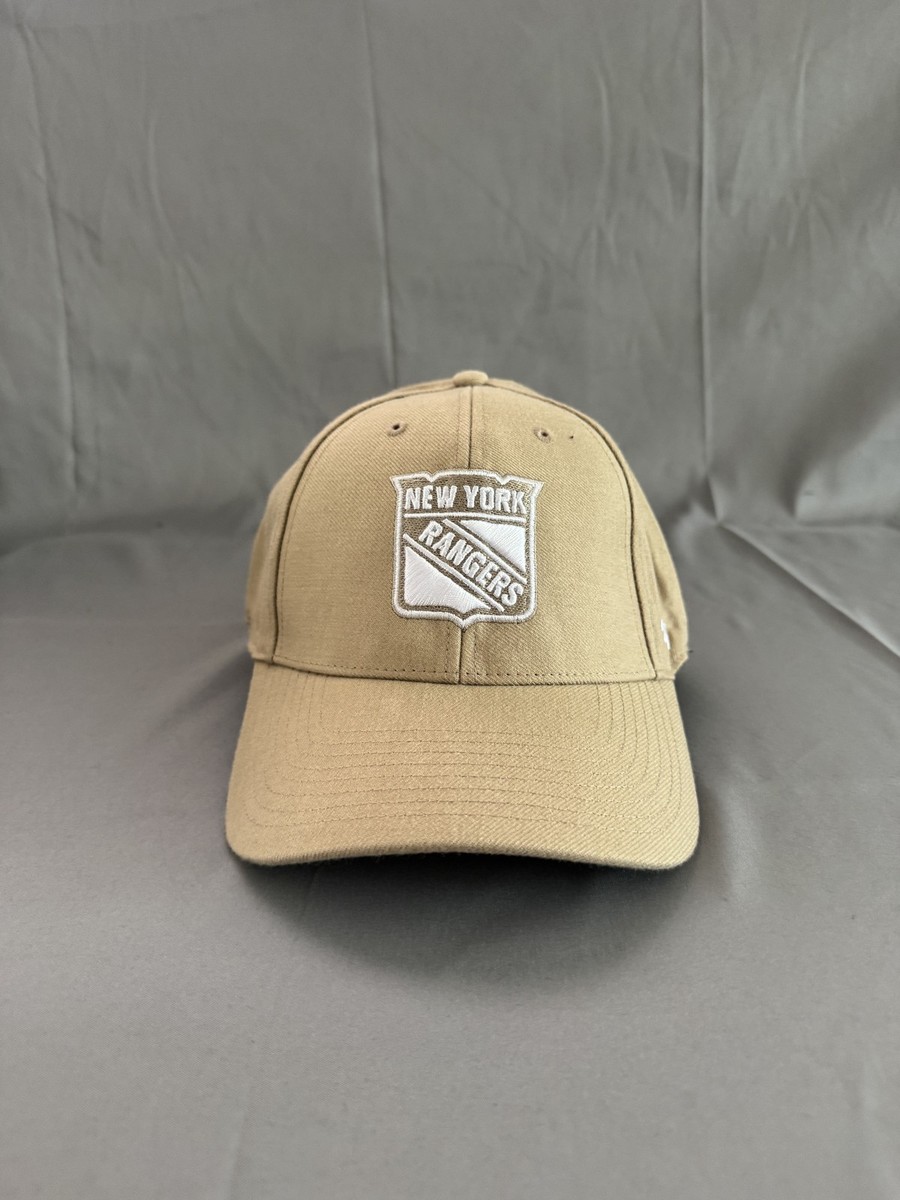 '47 Brand New York Rangers NHL Khaki Snapback Hat Tonal Logo Cap