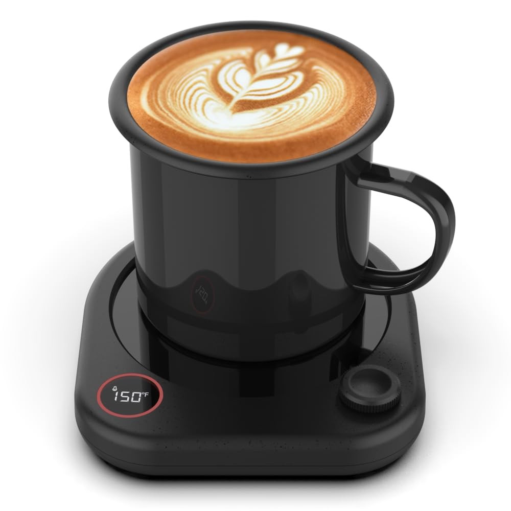 Coffee Mug Warmer Set, Heated Coffee Cup for Desk with Auto Shut Off, Smart E...