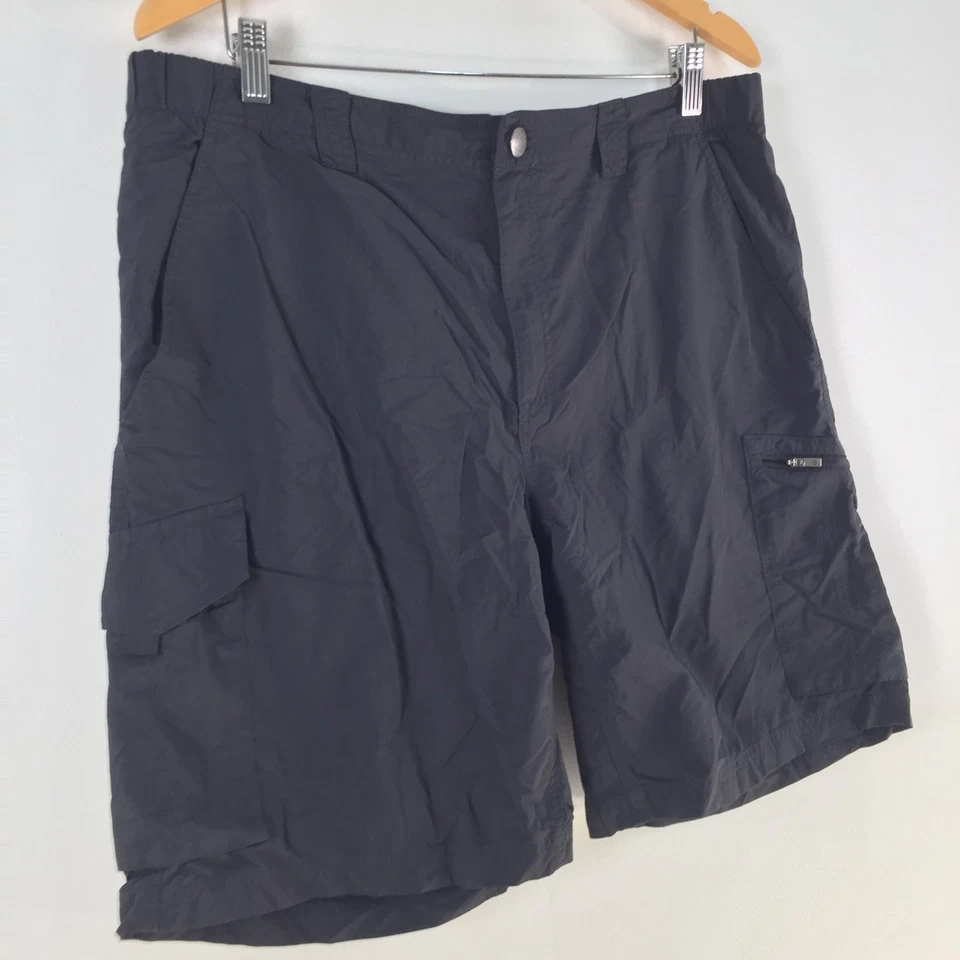 Columbia Hombres Senderismo Carga Pantalones Cortos 36 Negro Cremallera Mosca 123174 Foto 2 de 4