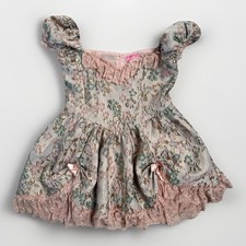 Dolls Kill Sugar Thrillz Tea & Circumstance Brocade Dress Antoinette Vibes Sz XL