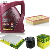 MANN-FILTER Inspektionspaket 5L Mannol Energy Combi Ll 5W-30 FüR Vw Polo