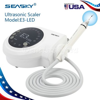 Ultrasonic Piezo Scaler Scaling 5 Tips LED Detachable Handpiece Fits EMS Dental