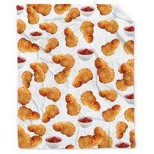Chicken Nuggets Blanket Gifts 40x30 in for pet,Chicken Nuggets Thorw Blankets...