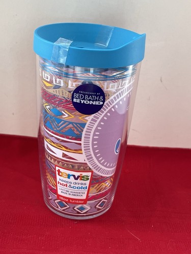 NEU 16 OZ ISOLIERTER HEISSER KALT 6,25" REISEBECHER MIT DECKEL - BUCHSTABE "J" AZTEKENBLAU - Bild 2 von 9