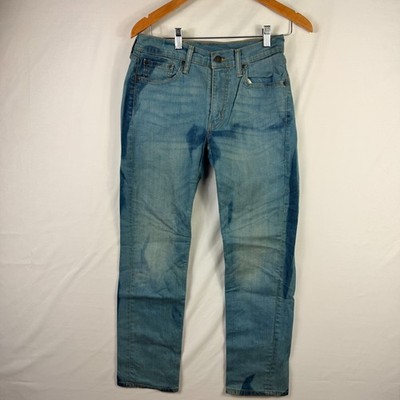 Levi's 514 Jeans Men's 29x30 Straight Fit Blue Light Wash Denim Slim Stretch