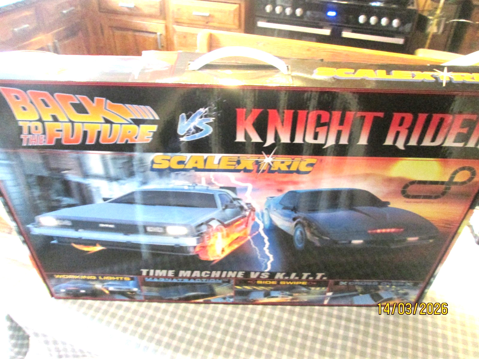 Scalextric Back to the Future vs Knight Rider  - Time Machine Vs K.I.T.T. -Boxed