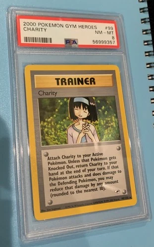 Gym Heroes #99 Charity  PSA 8 NEAR MINT 2000 Pokémon