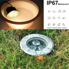 Pathway Uplight Outside Concrete Recessed Fixtures 2700K LED in Ground Lights