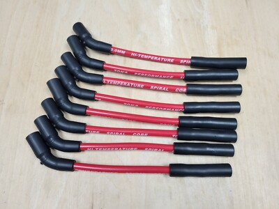 #ad 10quot; 10mm Red LS Spark Plug Wires Race Wire GM Round Square Coil 5.3 6.0 VORTEC $49.95