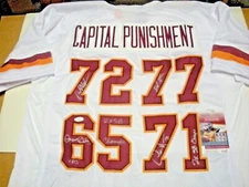 DEXTER MANLEY,CHARLES MANN,DAVE BUTZ,D.GRANT REDSKINS!! JSA/COA SIGNED JERSEY