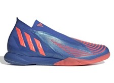ADIDAS PREDATOR EDGE.1 IN - HI-RES BLUE/TURBO Orange INDOOR-GX0015 Size 13.5