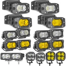 2pcs 3inch Led Work Light Cube Pods Spot Flood Offroad Lights Truck Driving Fog