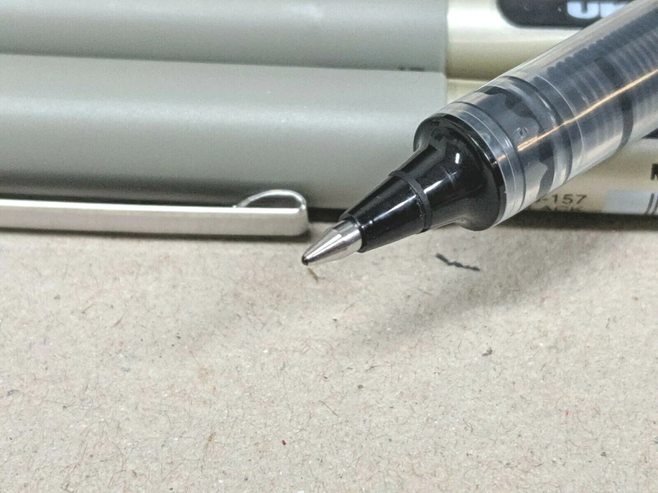 4 x Uni-ball Eye Pigment Ink Roller Ball Pen Black 0.7mm Fine UB-157 - image 2 of 4