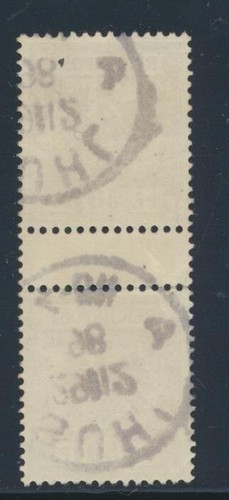 Deutschland 51 1889 50pf Reichsadler Dachrinnenpaar Suhl Stempel - Bild 2 von 2
