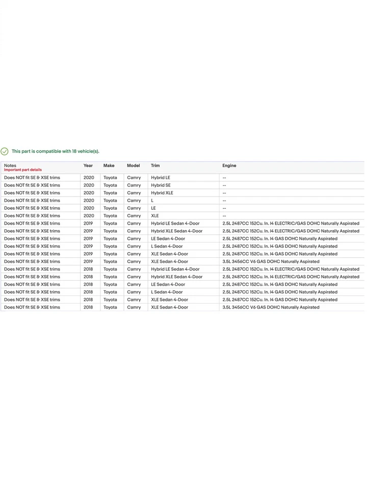 Película de sujetador transparente Toyota Camry Hybrid 3M Foto 2 de 4