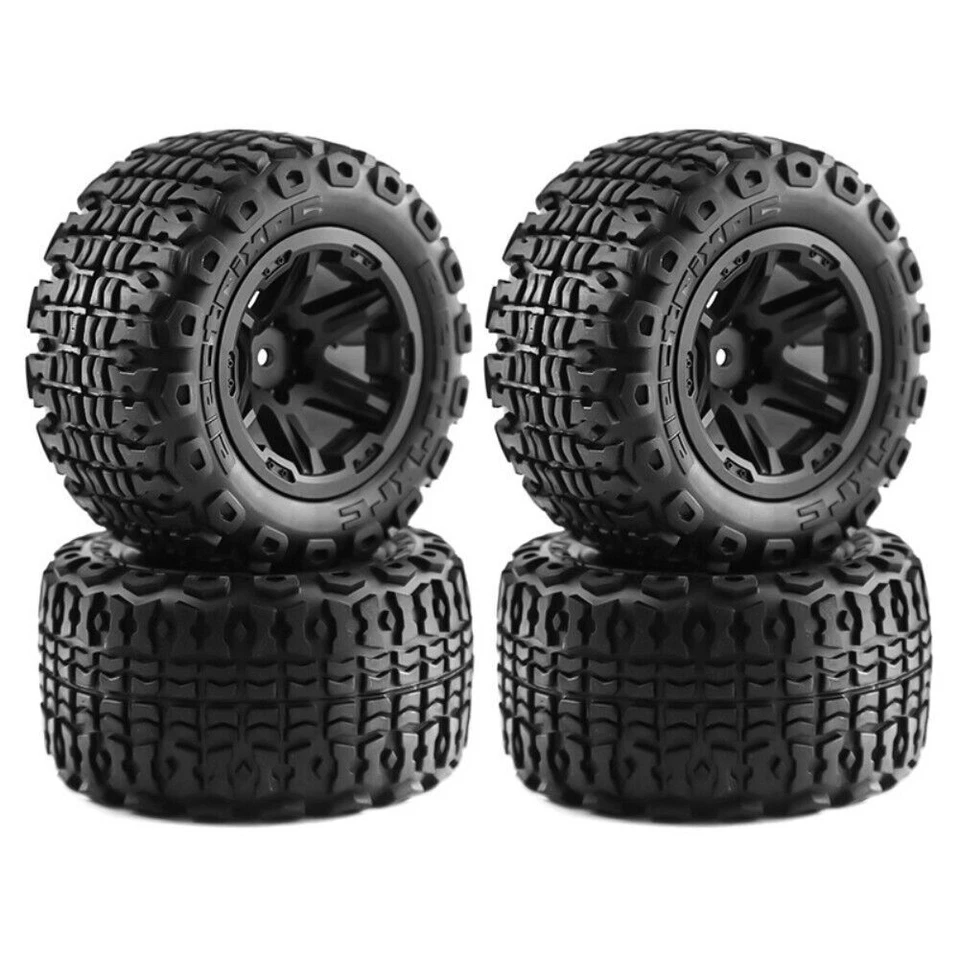 4PCS Wheel Rim Tires Set For 1/16 1/14 1/12 RC Racing Truck Monster Truck Upgrad - Image 3 of 4