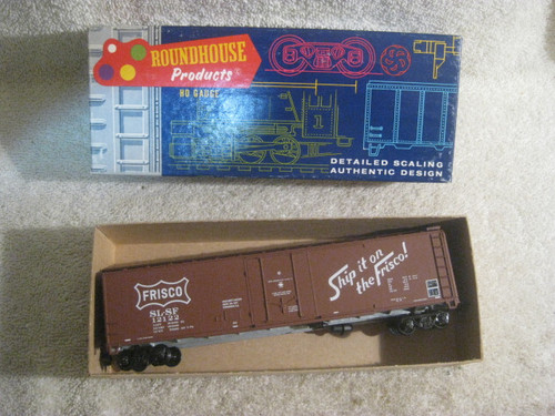 Carro de carga escala HO Roundhouse Frisco SLSF 50' 12122 montado nuevo en caja | Zustand: New