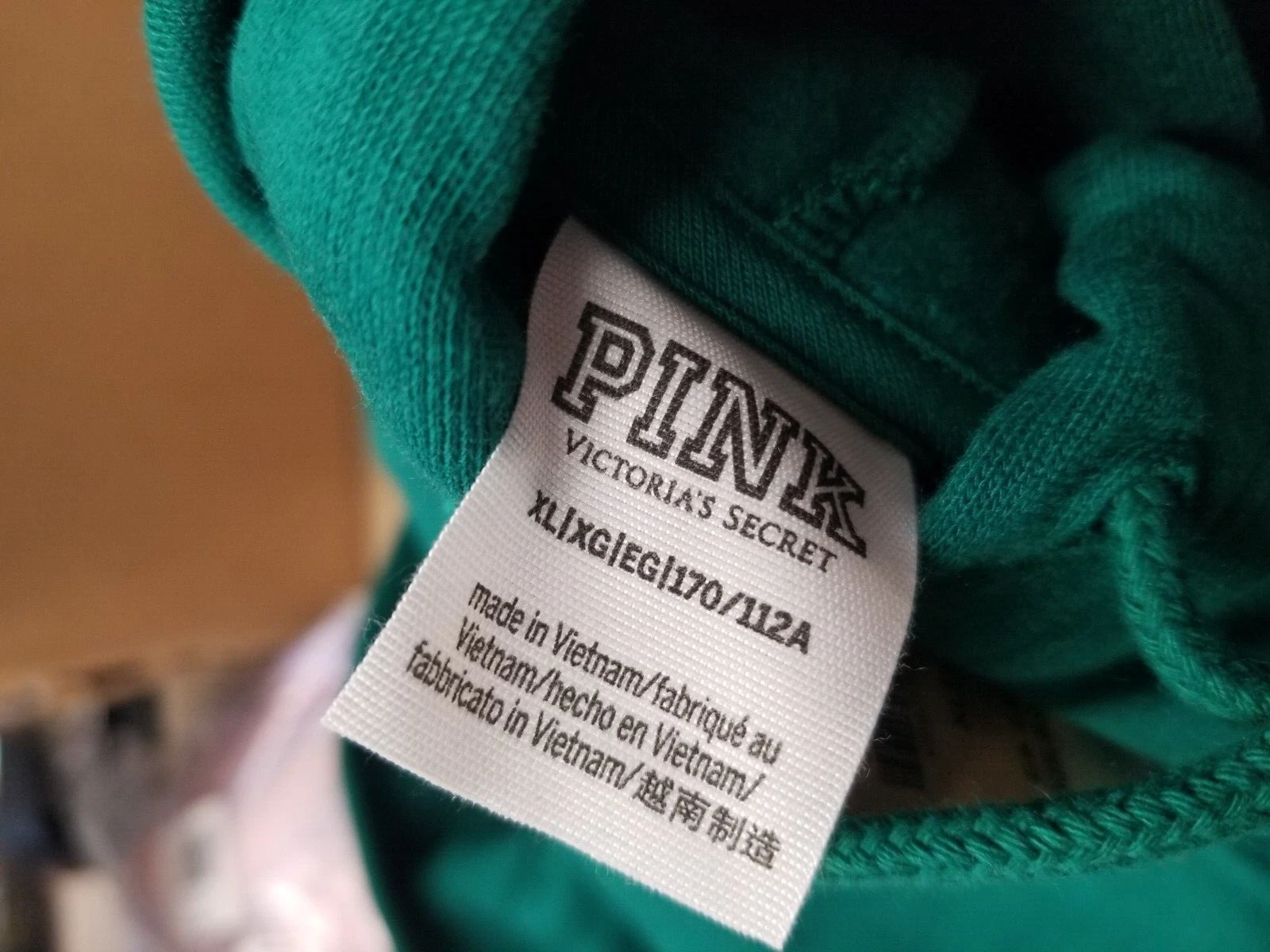 UNDERCOVER Felpa con cappuccio Victoria's Secret 11234614 in pile di tutti i giorni taglia XL oro verde