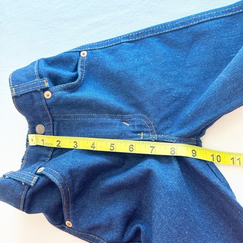 Little Levi's Girls Slim Fit Flare Leg Jeans Size 7 Blue Rare Vintage - Picture 11 of 12
