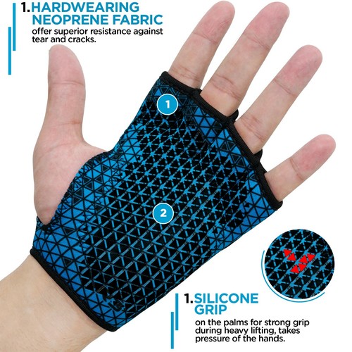 Gewichthebehandschuhe von RDX, Grip Kraft, Krafttraining, Fitness Workout - Bild 43 von 49