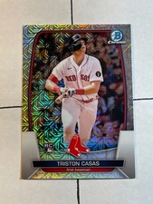 Triston Casas 2023 Bowman Chrome Mega Box Refractor Rookie Card RC #2 Red Sox