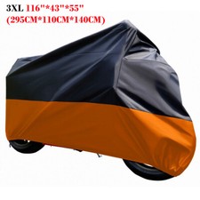 XXXL Motorcycle Cover Orange Waterproof For Harley Davidson Street Glide Touring