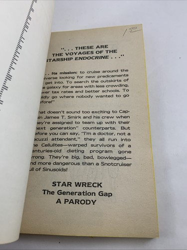 Star Wreck The Generation Gap Vintage Star Trek Parodie Taschenbuch 1990 - Bild 7 von 14