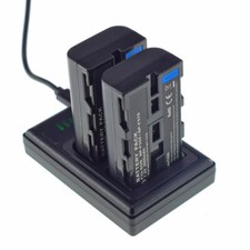 2X BATTERY LCD Charger for Feelworld Monitor F570 FW-759 FW-789 FW1018 FW-1019