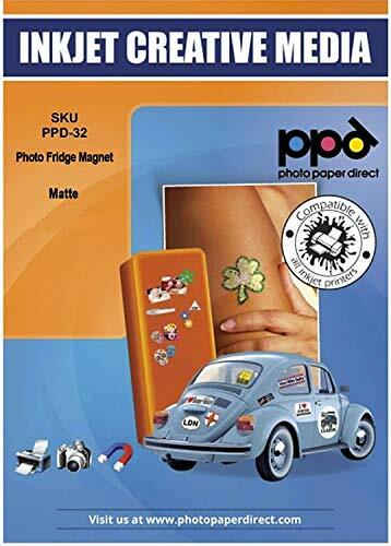 PPD A4 Carta Magnetica Opaca Per Stampanti A Getto D’Inchiostro Inkjet, (k6m)