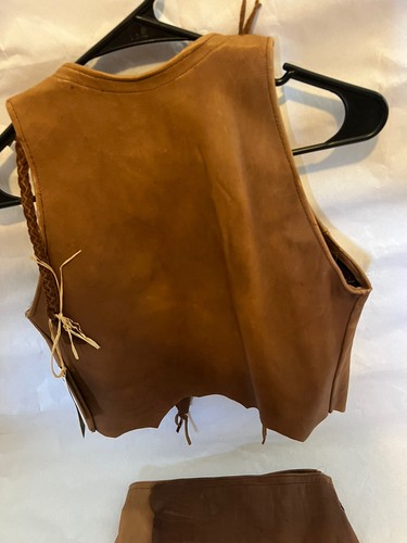 Original Wilsons Leather Yellow Suede And Skirt Vest - Picture 3 of 13