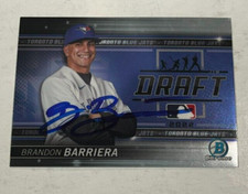 BRANDON BARRIERA SIGNED 2022 BOWMAN CHROME DRAFT NIGHT BASEBALL CARD ROOKIE AUTO