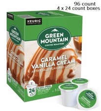 Green Mountain Caramel Vanilla Cream Coffee, Light Roast, 96 count