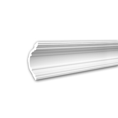  PROFHOME 150168 Eckleiste aus Polyurethan Deckenleiste Stuckleiste 2 m