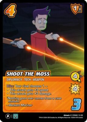 4X-Shoot the Moss - STK02 11/22 - C-CH06:  Star Trek Lower Decks-Universus