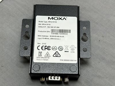 1PC New In Box MOXA NPort 5110 NPort5110 Serial Device Server Fast Shipping