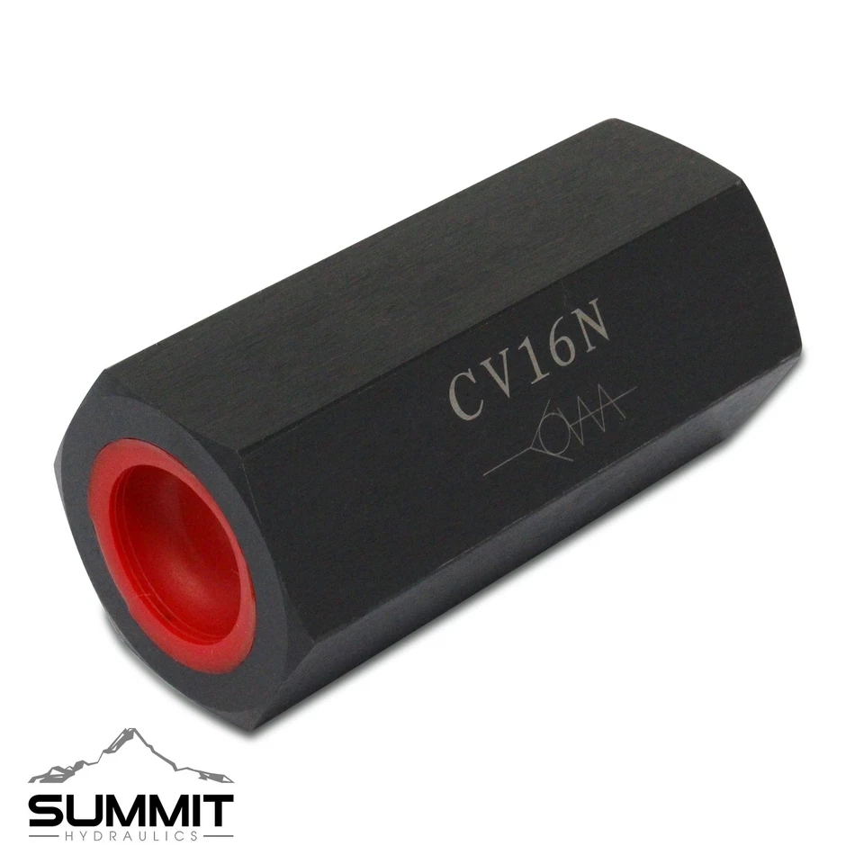 SUMMIT HYDRAULICS Hydraulic In-Line Check Valve, 58 GPM, 3000 PSI, 1” NPT Ports