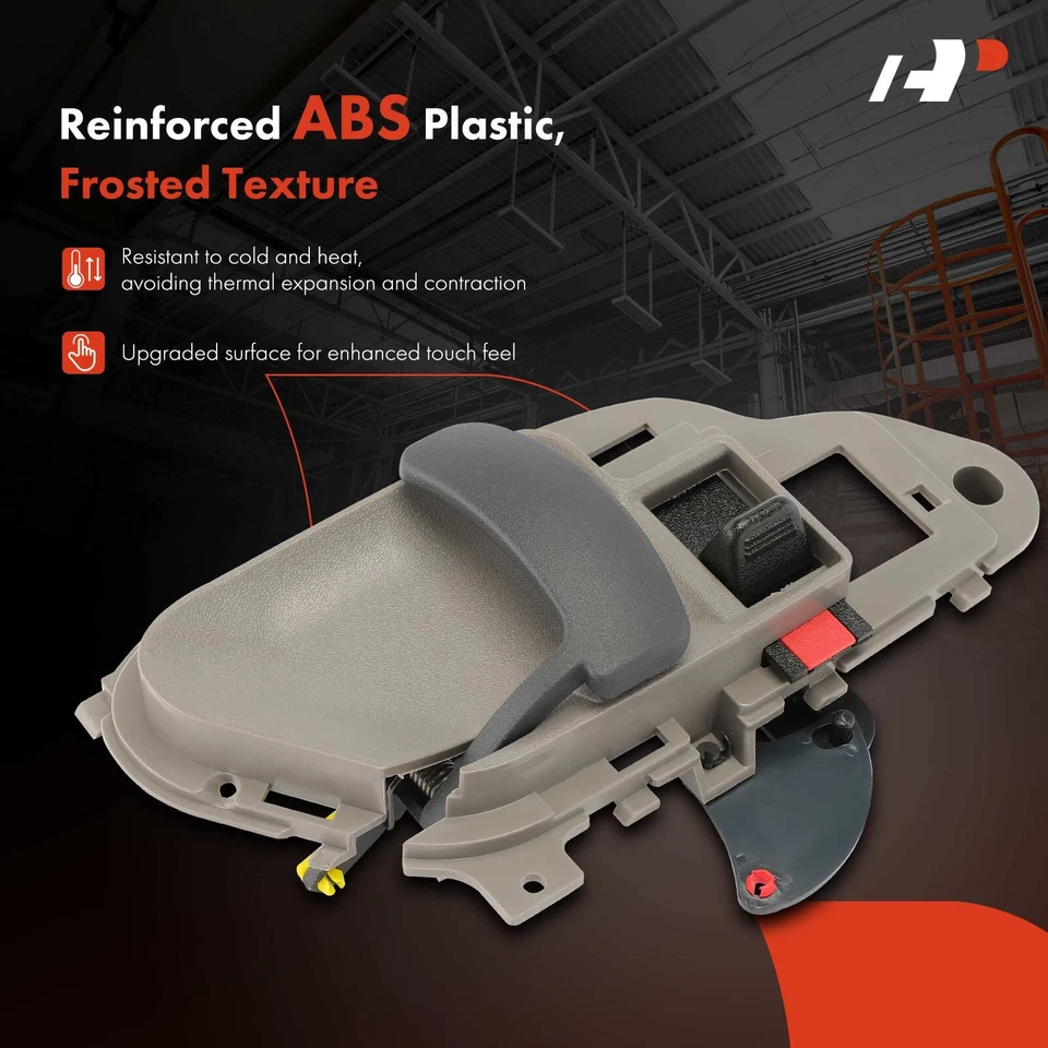 Manija de puerta interior de conductor y pasajero con acabado beige 2 piezas para GMC C1500 C2500 Foto 4 de 4