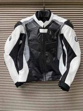 BMW Motorrad Motorcycle Jacket Motorbike Genuine Cowhide Leather Racing Jacket