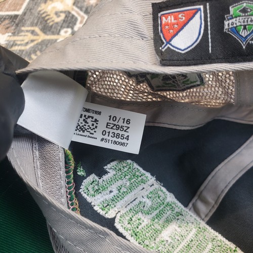 Seattle Sounders FC Adidas Mesh Back Trucker Snapback Baseball Mütze Kappe - Bild 13 von 13