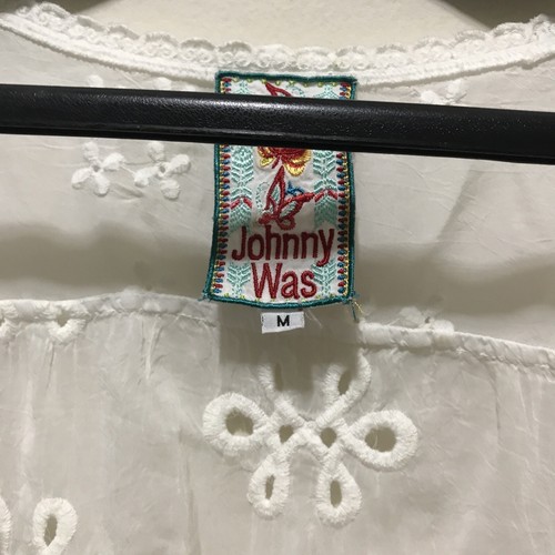 Johnny Was Womens fringe mixed embroidered sleeveless tank top Size M $220 - Picture 9 of 12